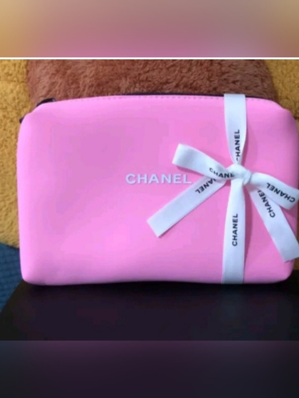 CHANEL Hot Pink Cosmetic Bag